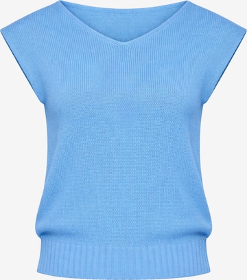 Süel knitwear - Top de punto 'Carlos' en azul: frente