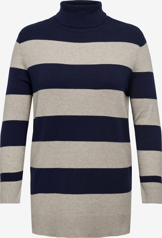 ONLY Carmakoma Sweater in Blue: front