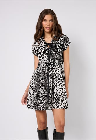 Robe 'Liv' OH APRIL en gris : devant