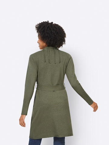 Cardigan heine en vert