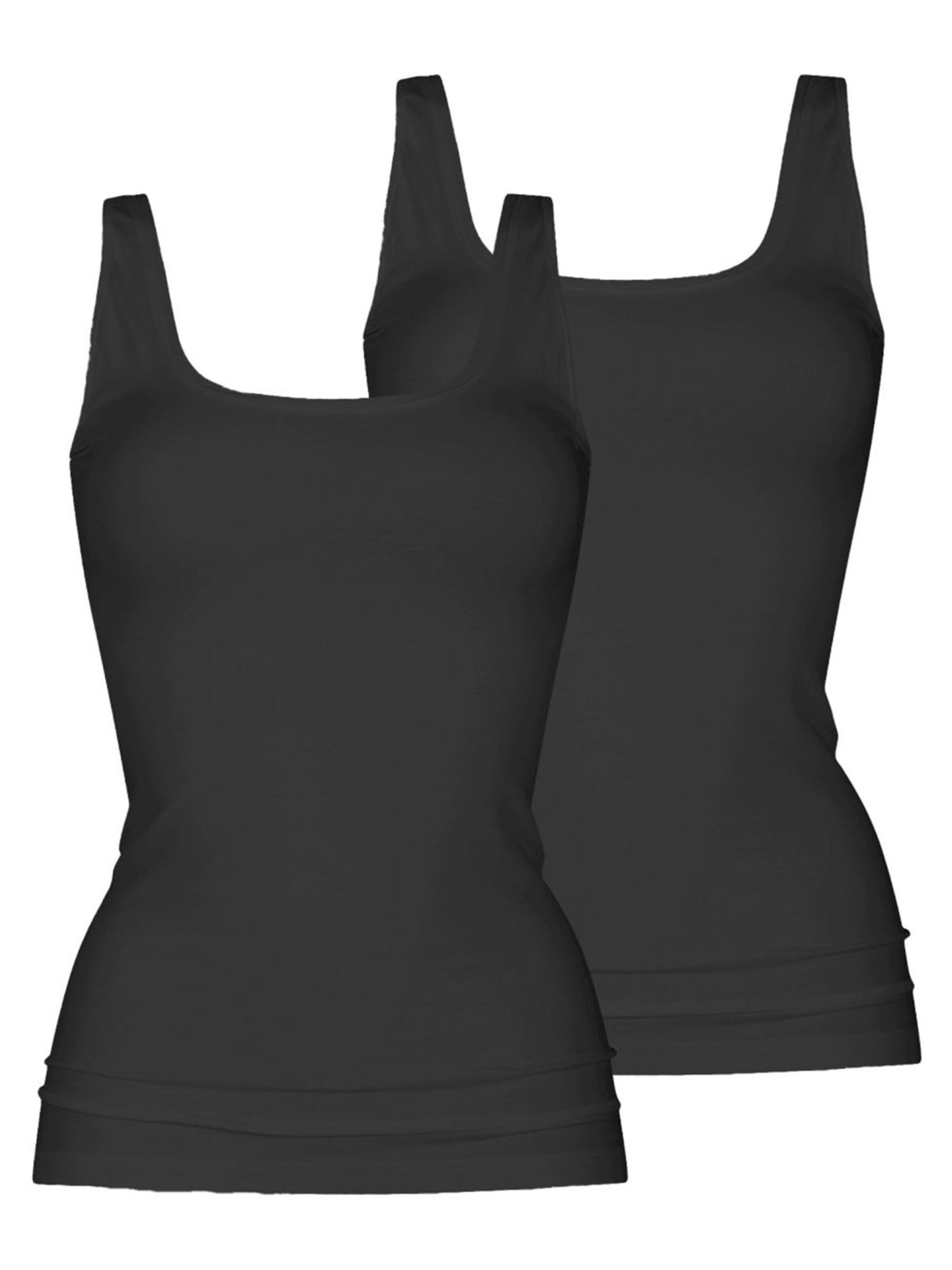 Mey Undershirt 'Noblesse' in Black: front