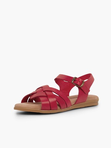 Sandales Pisamonas en rouge : devant