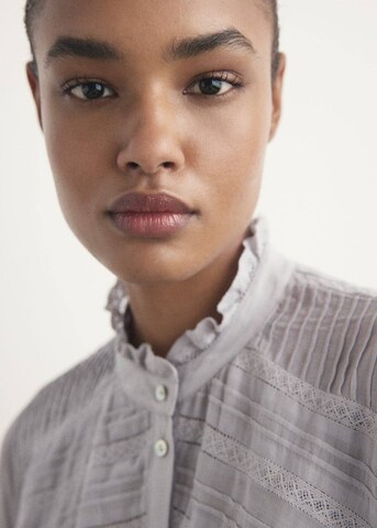 MANGO Nightgown 'Aster' in Grey