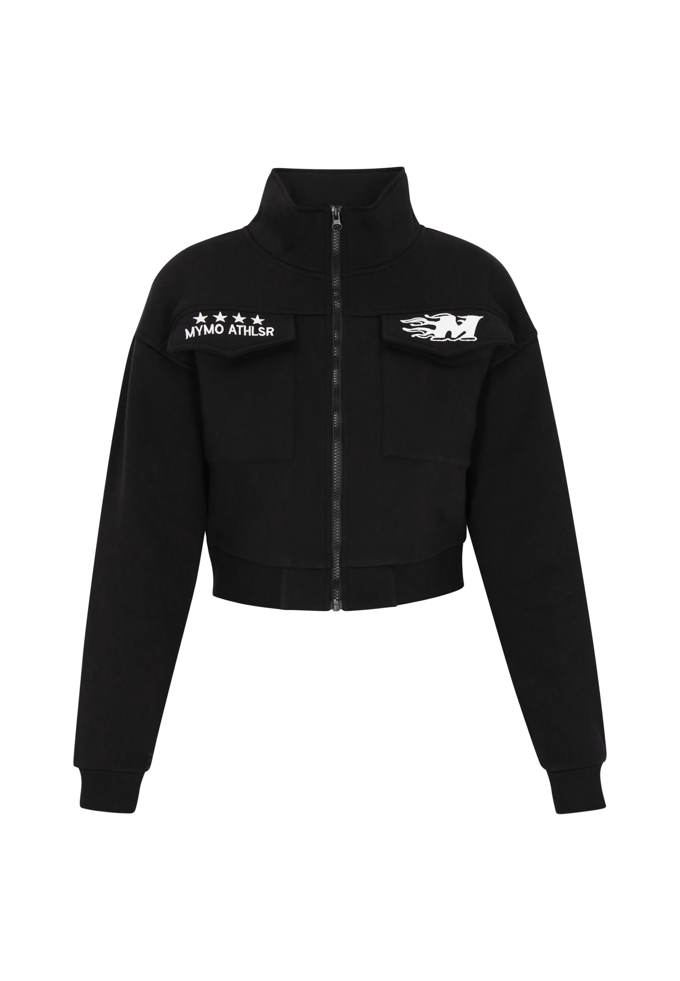 myMo ATHLSR Sweat jacket in Black: front