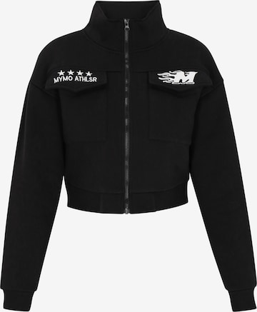 myMo ATHLSR - Sudadera con cremallera en negro: frente