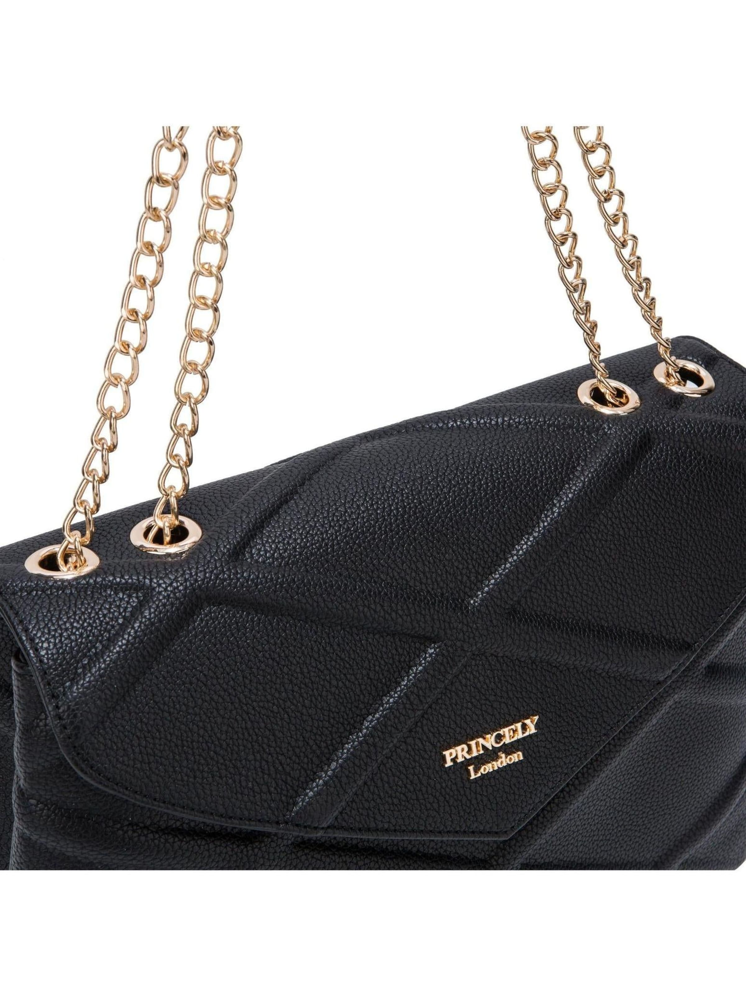 Princely London Schultertasche 'Chaunhi'‌‌‌‌‌‌‌‌‌‌ in Schwarz