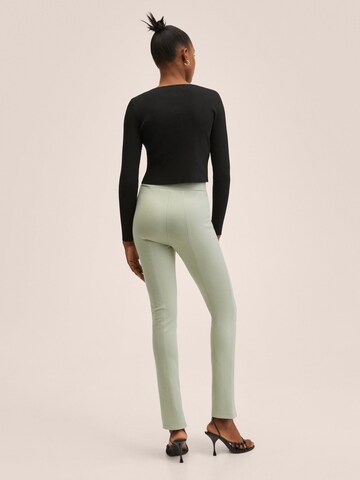 MANGO Flared Leggings 'PUNTAACO' in Grün