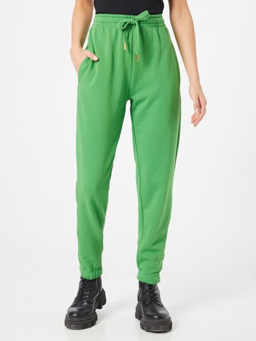 Rich & Royal Tapered Pants in Green: front