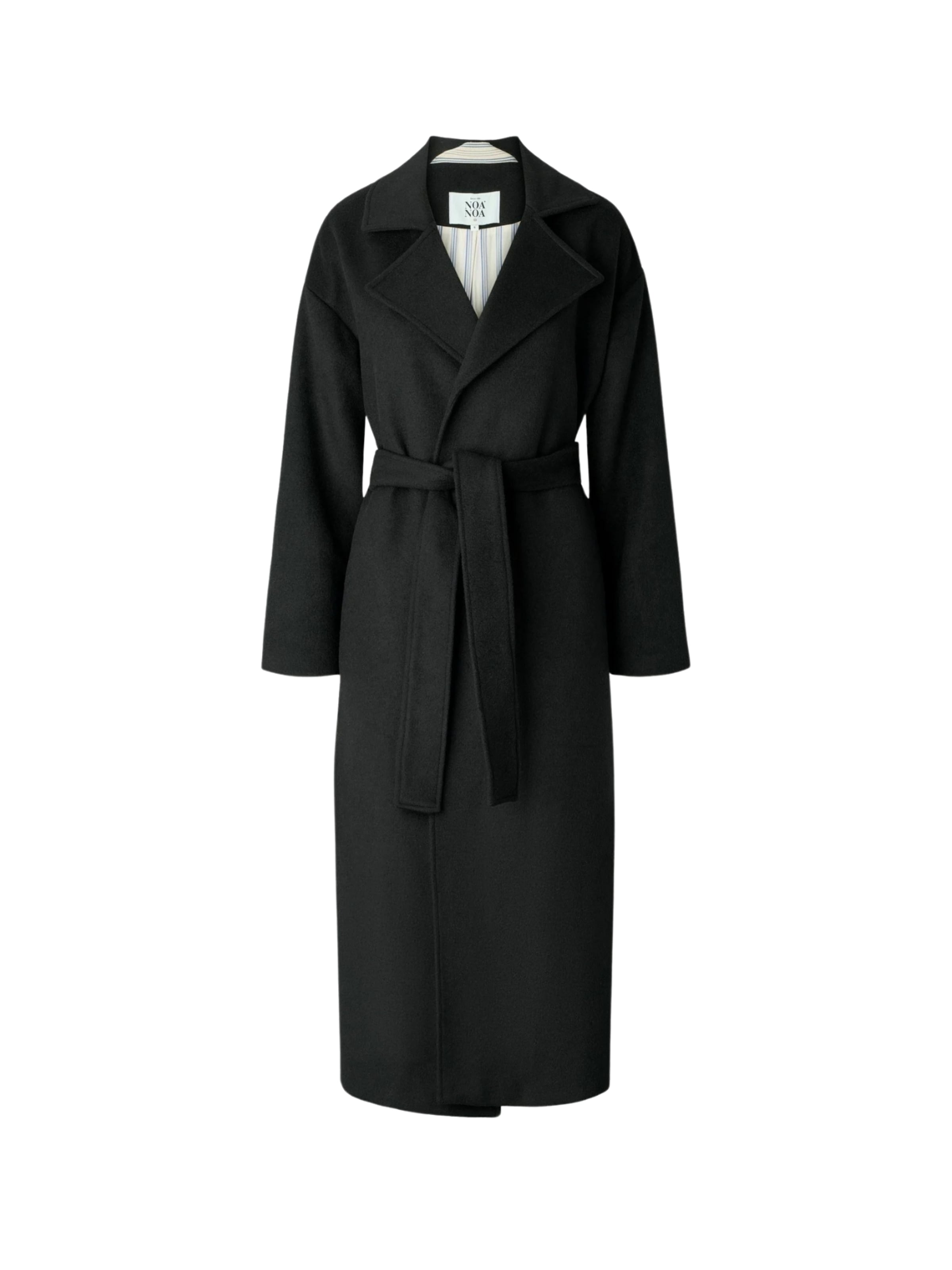 Manteau d’hiver ' CeciliaNN ' Noa Noa en noir : devant