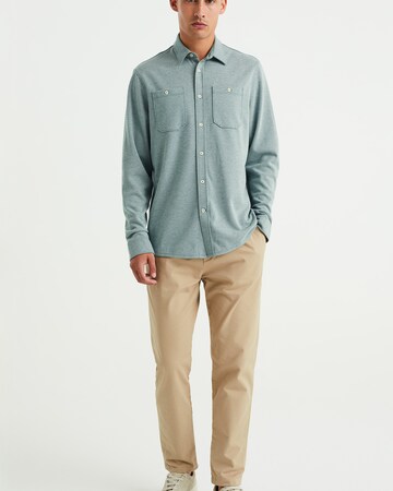 WE Fashion Regular fit Button Up Shirt in Green