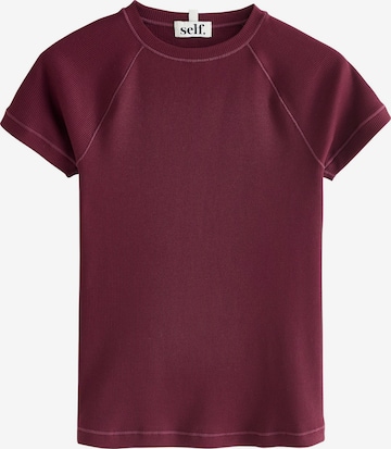 self. Shirt in Red: front