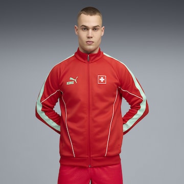 PUMA Training Jacket 'Schweiz King' in Red: front