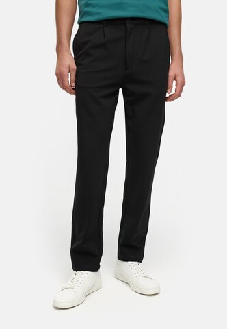 Kronstadt Regular Chino Pants 'Club' in Black: front