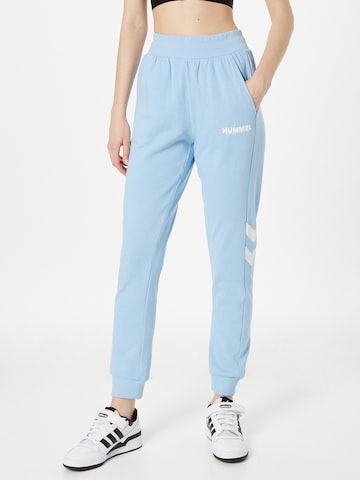 Hummel Tapered Sporthose 'Legacy' in Blau: predná strana