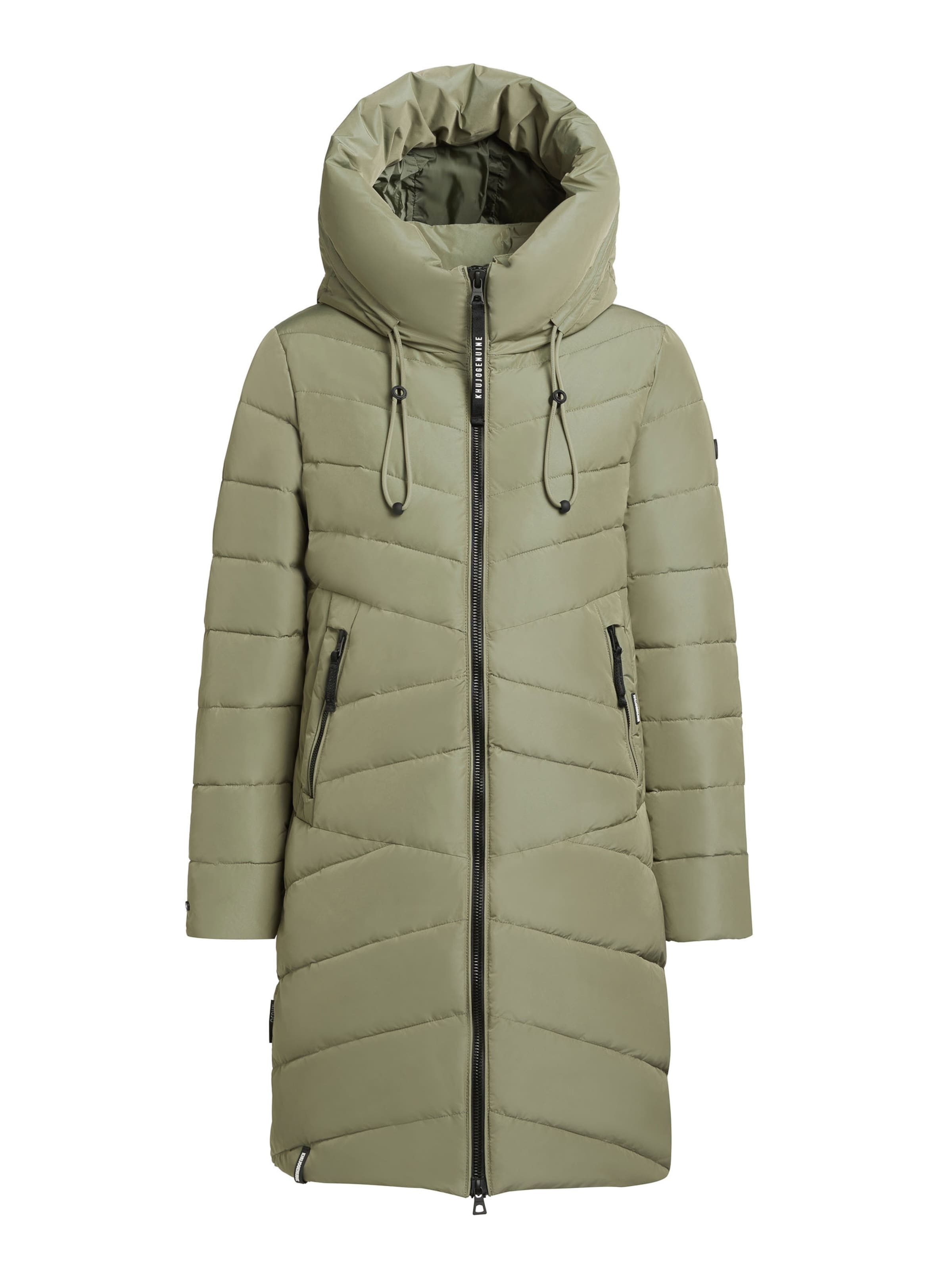 khujo Mantel 'Vare' in Grün: Vorderseite