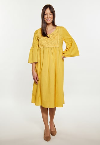 Robe Usha en jaune : devant