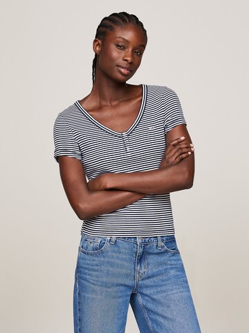 Tommy Jeans Tričko – modrá: přední strana