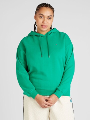 Tommy Hilfiger CurveSweater majica - zelena boja: prednji dio