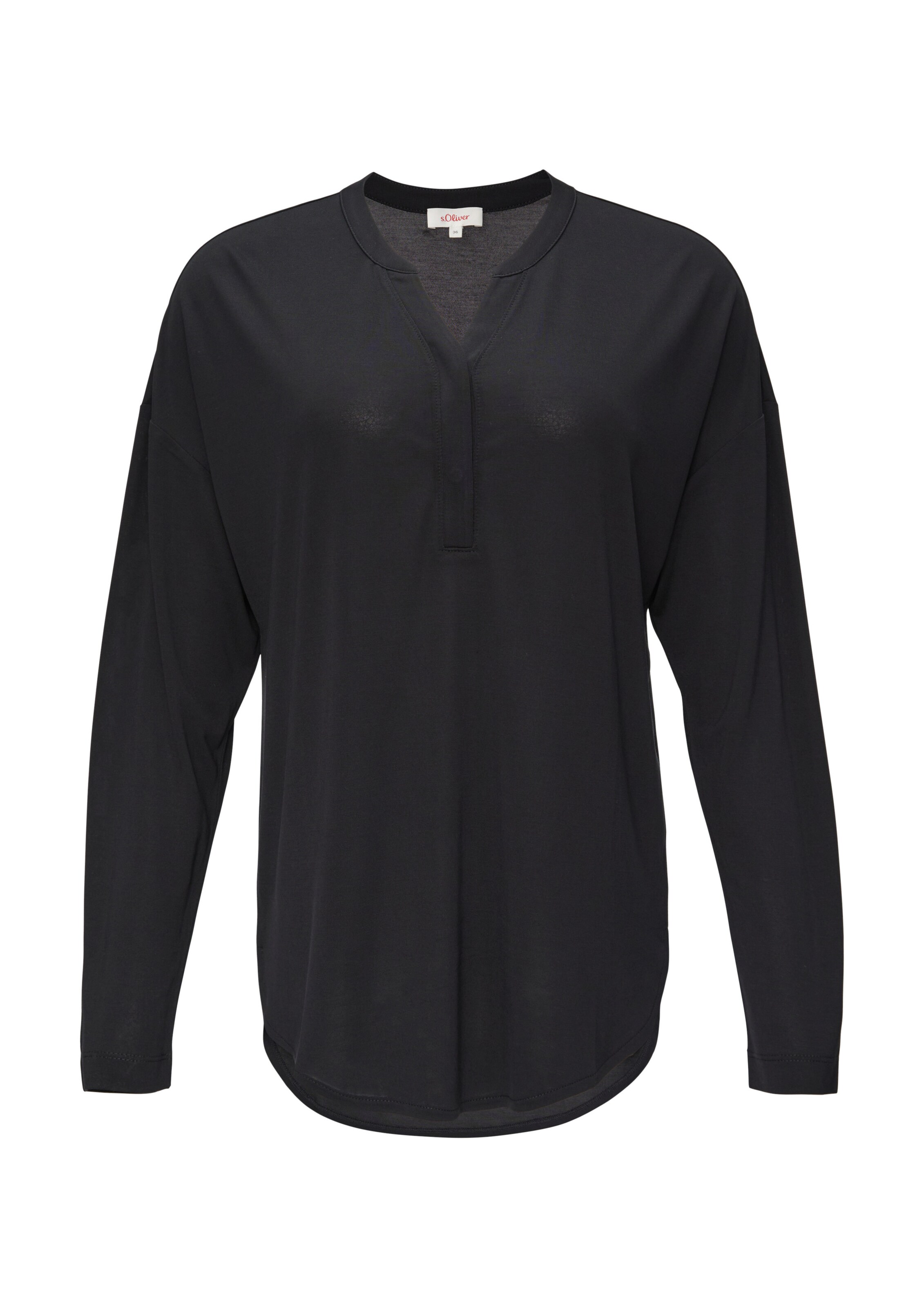 s.Oliver Shirt in Zwart: voorkant