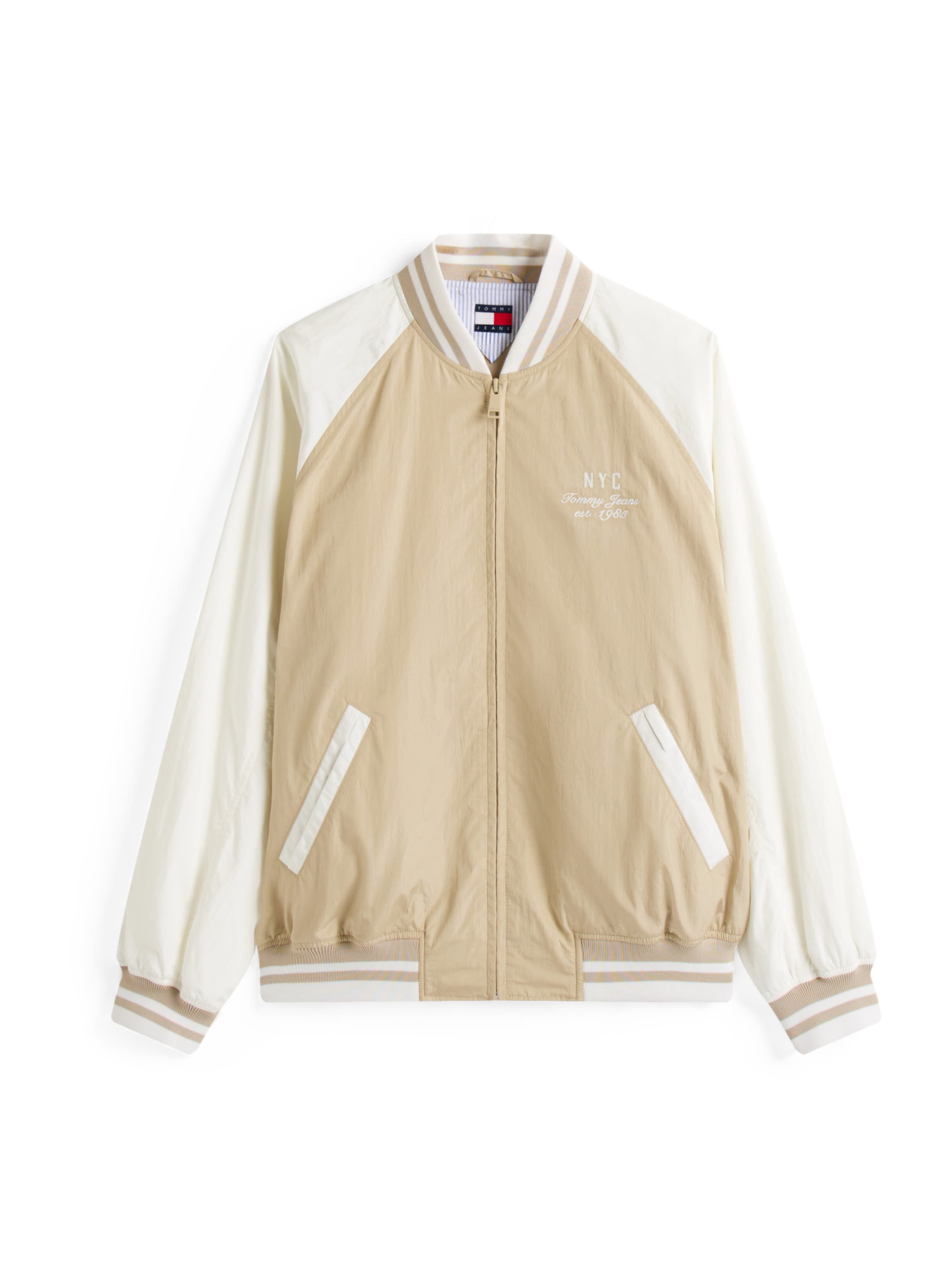 Tommy JeansPrijelazna jakna - zelena boja: prednji dio