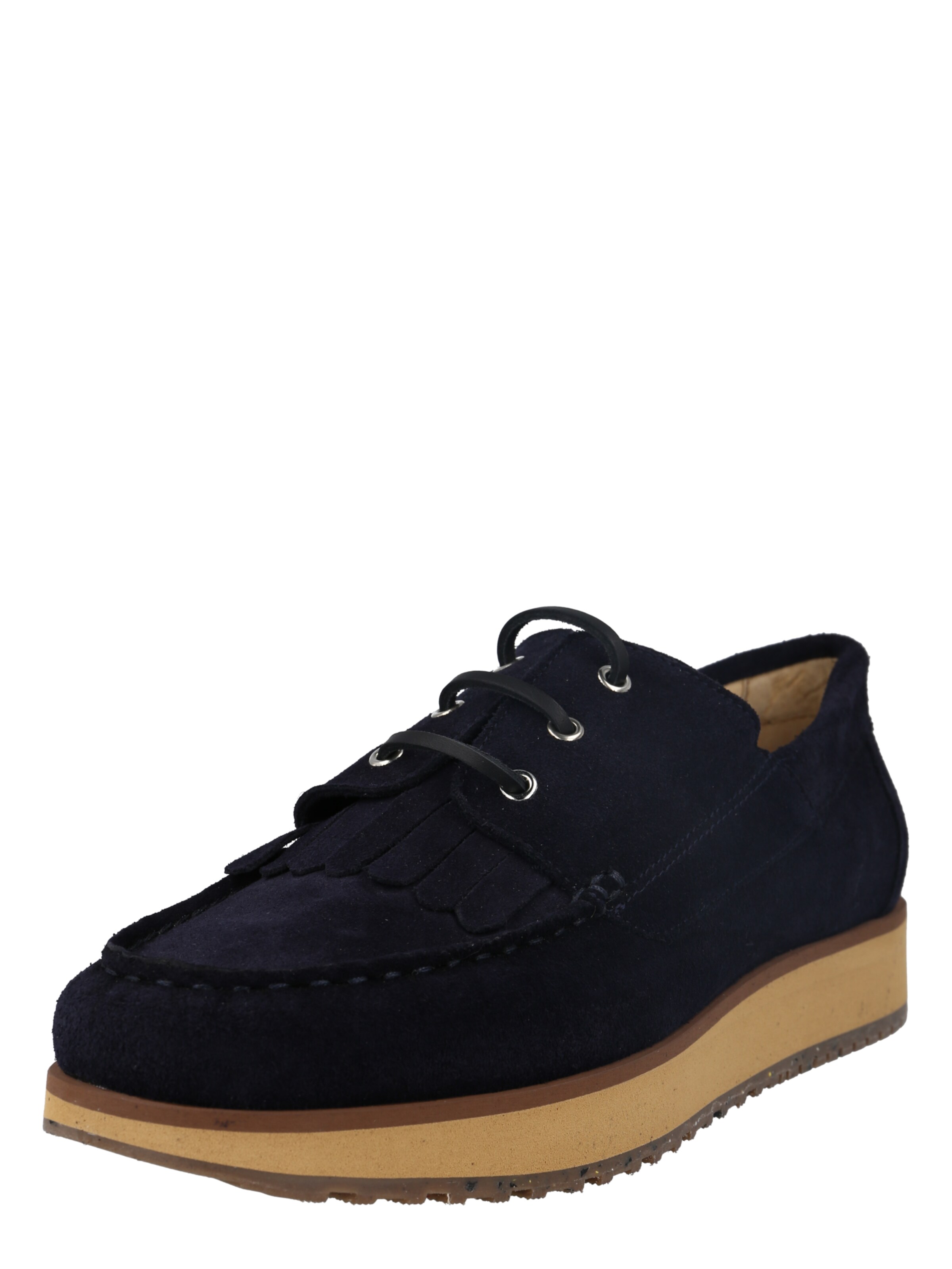Men Low shoes | SELECTED HOMME Lace-Up Shoes 'WILLUM' in Navy - MB21557