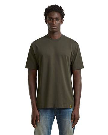 G-STAR T-Shirts - 'GS-01 Relaxed' in Grün: Vorderseite