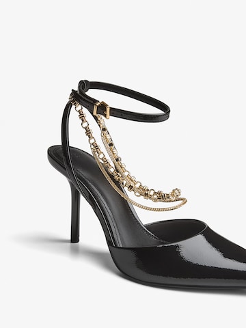 Décolleté sling di Bershka in nero