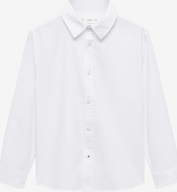 MANGO KIDS Button Up Shirt in White: front