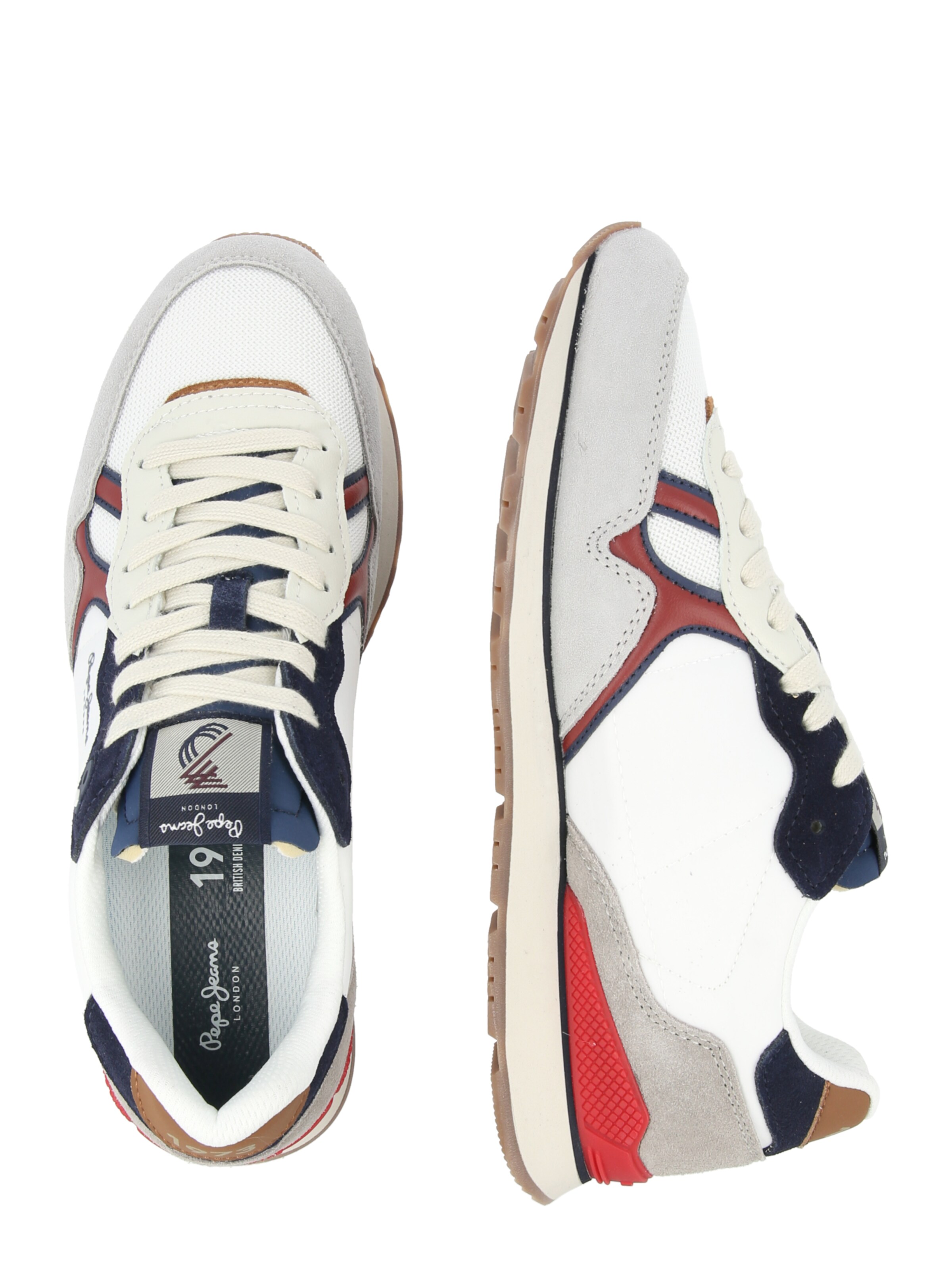 Pepe Jeans Σνίκερ χαμηλό 'BRIT ACTIVE' σε λευκό