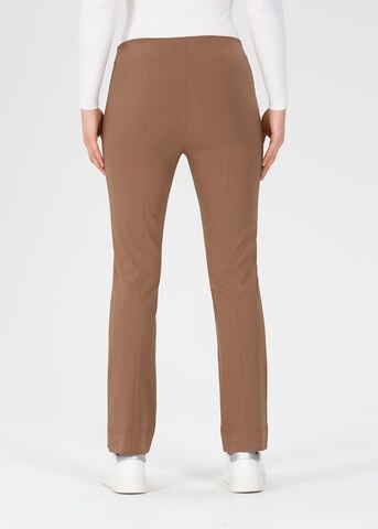 STEHMANN Slim fit Pants 'Ina' in Brown