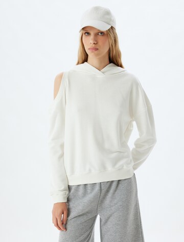 Koton Sweatshirt in Wit: voorkant