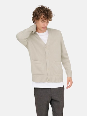 Only & Sons Sweater 'ONSMAJOR RLX' in Beige