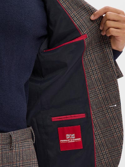 Finshley & Harding London Veste de costume 'Brixdon' en bleu marine / marron, Vue avec produit