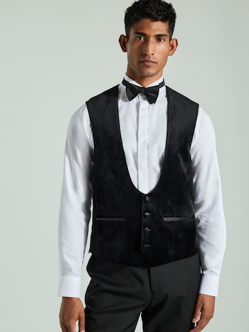 Gilet de costume Next en noir : devant