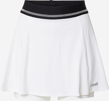 Casall Athletic Skorts in White: front