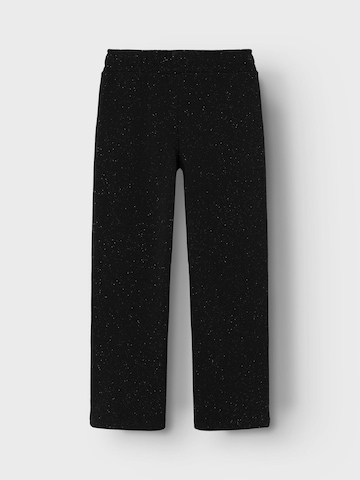 NAME IT - Pierna ancha Pantalón en negro