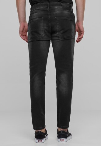 2Y Premium Tapered Jeans in Grey