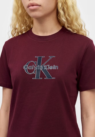 Calvin Klein Jeans Koszulka 'Classic' w kolorze fioletowy: przód