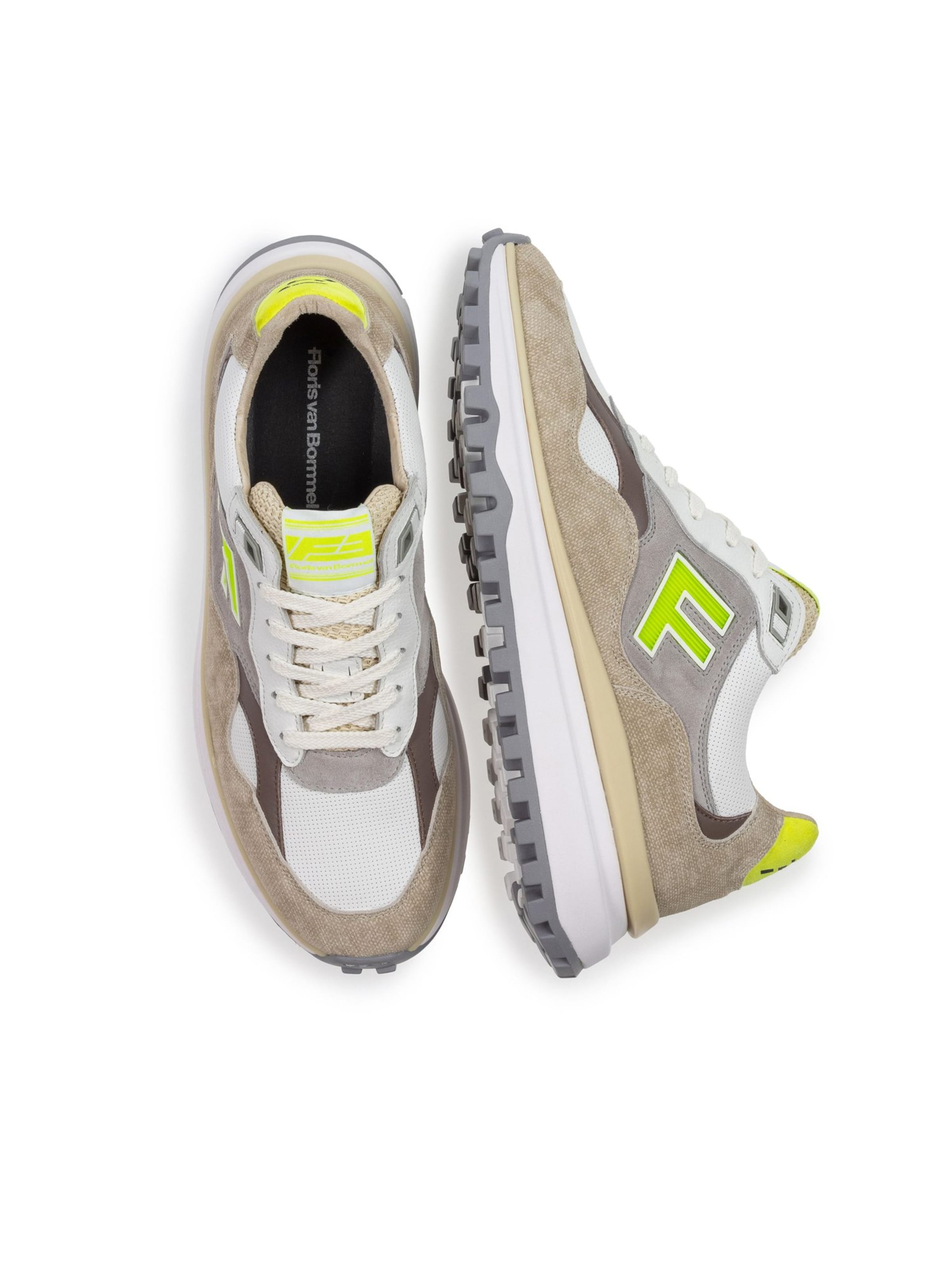 Baskets basses 'DE GRIPPER 01' Floris van Bommel en marron