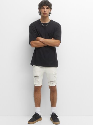 Pull&Bear Regular Shorts in Beige: predná strana