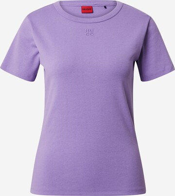 HUGO Koszulka 'Deloris' w kolorze fioletowy: przód