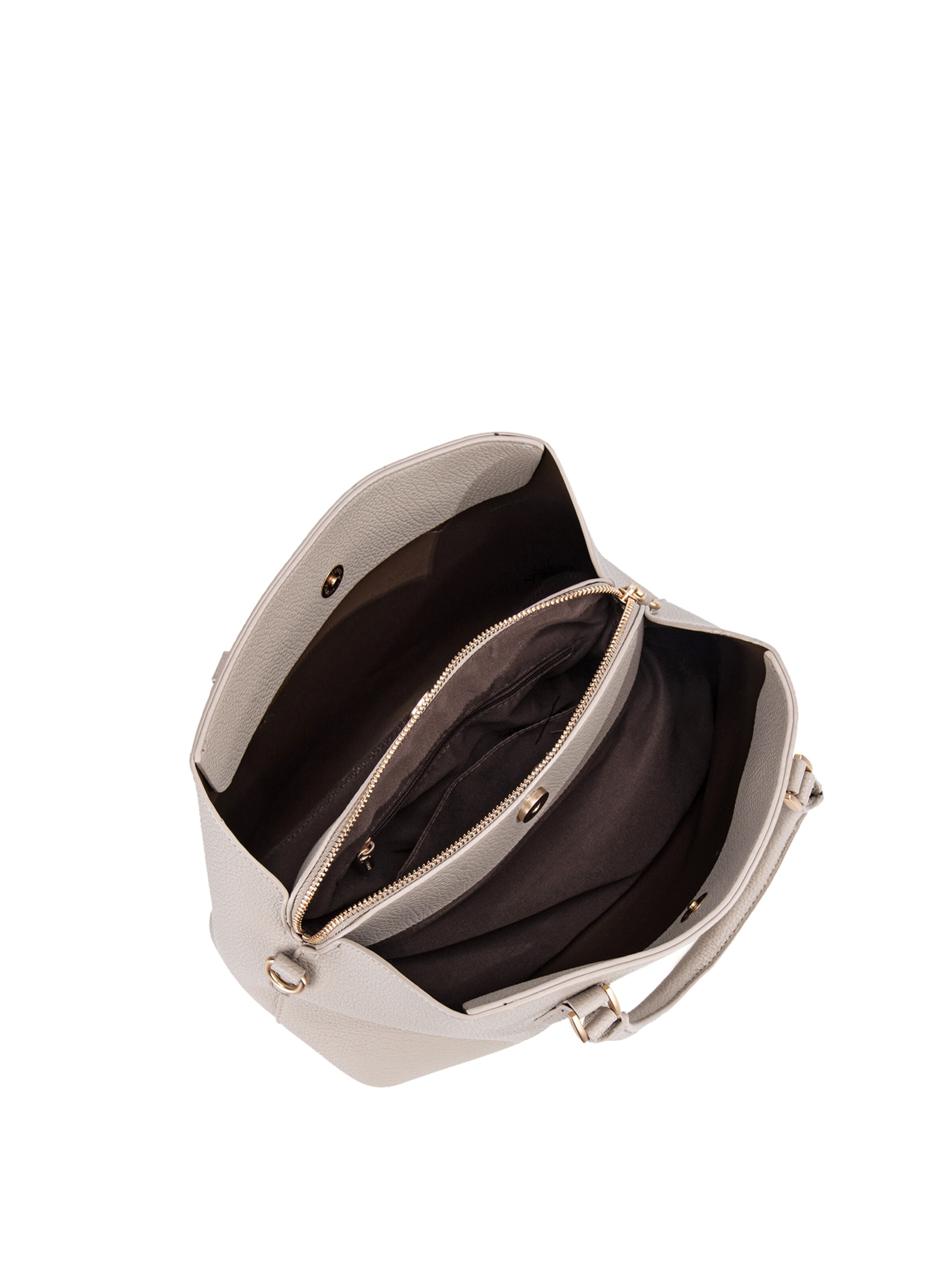 Borsa a mano 'Borsa a Mano Donna Vegan Leather con Tracolla Rimovibile - Diana&Co' di Diana&Co. in beige