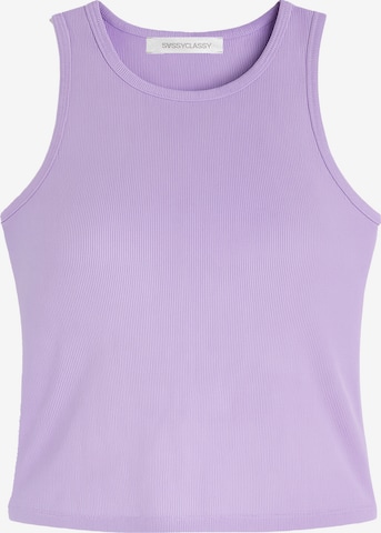 SASSYCLASSY Top in Lila: Vorderseite