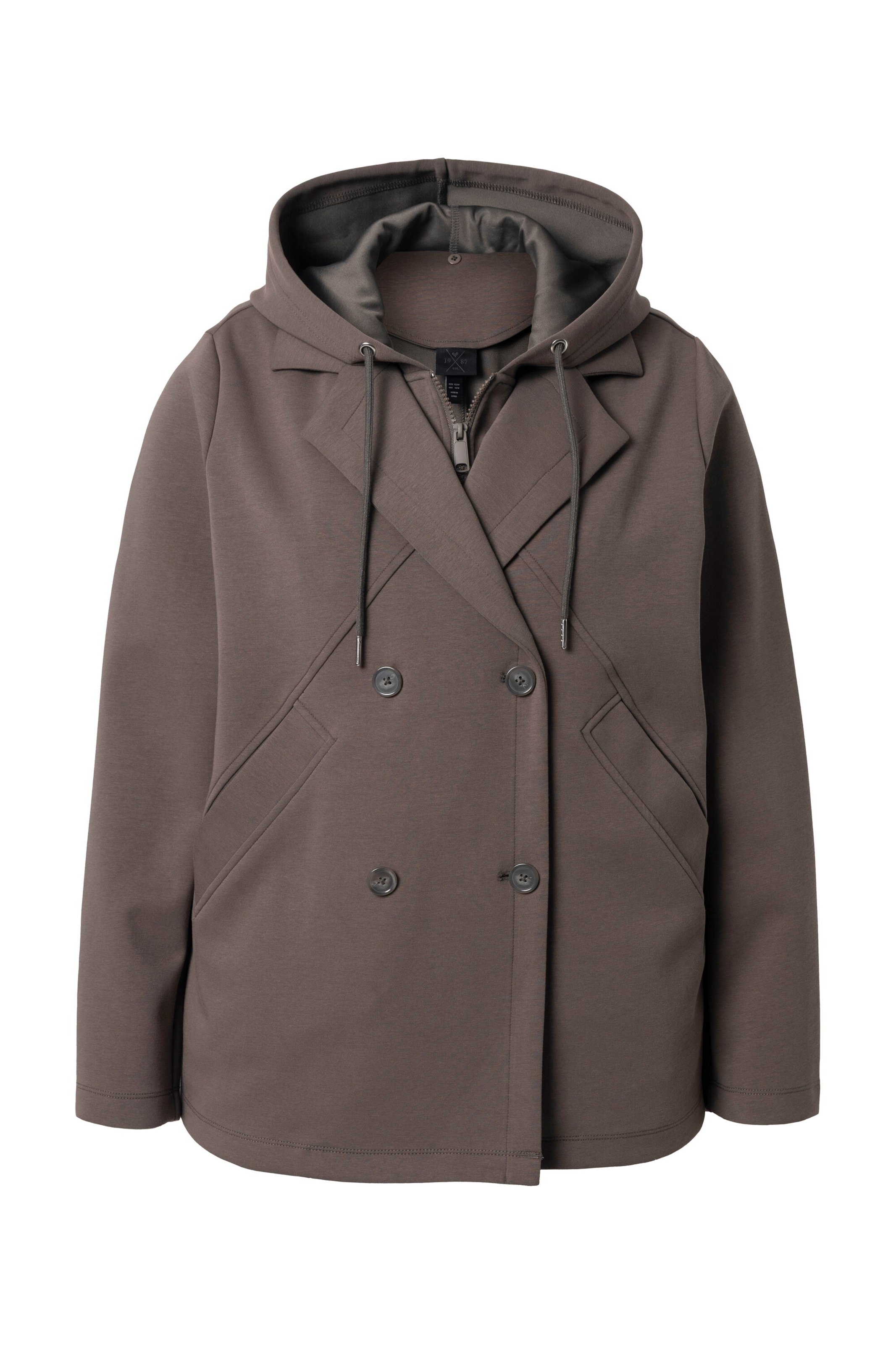 Ulla Popken Jacke in Braun: Vorderseite