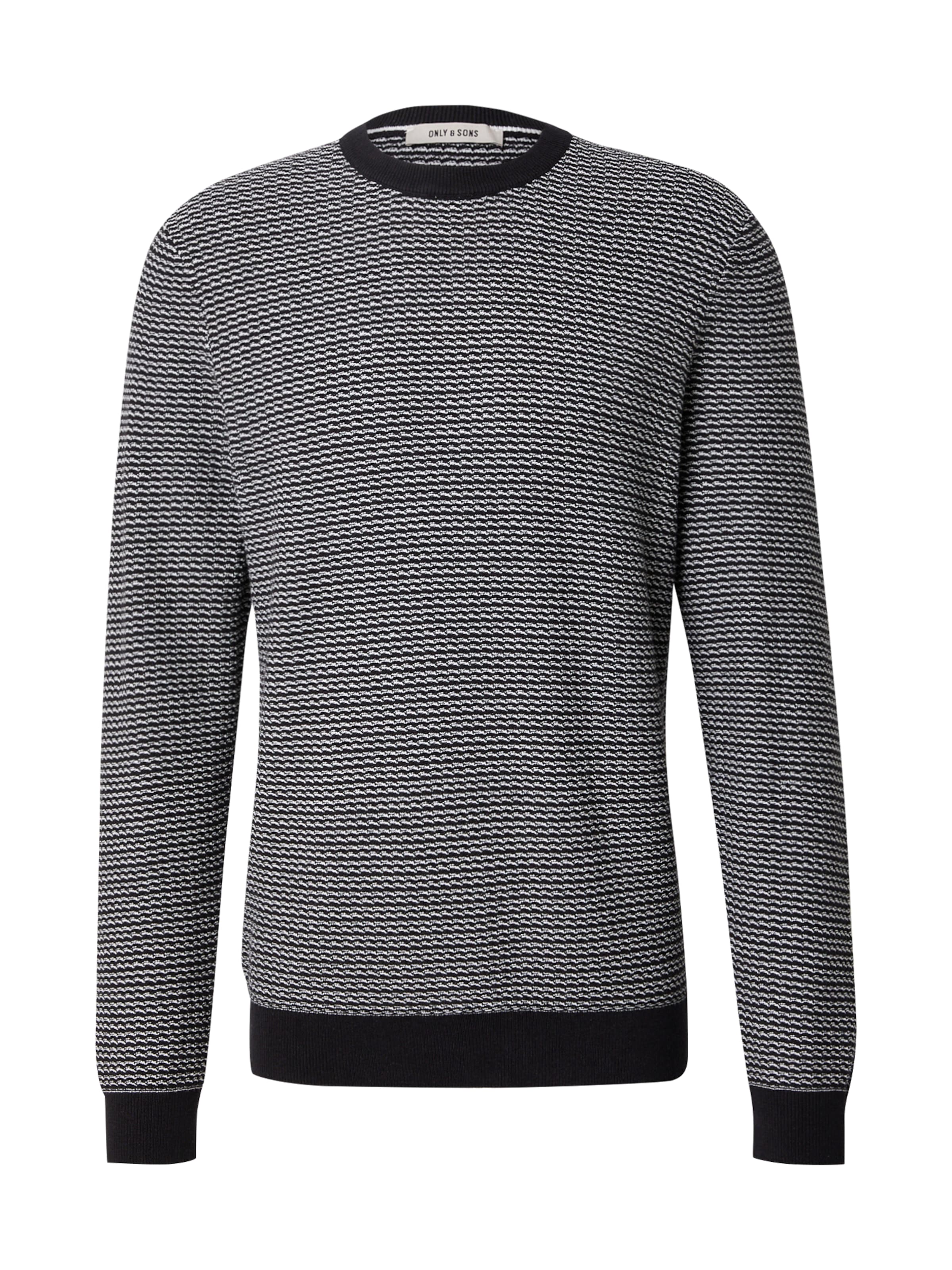 Only & Sons Pullover 'ONSMIGUEL' in Schwarz: Vorderseite