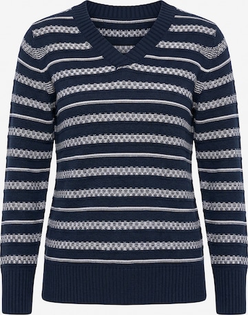 Pull-over Ulla Popken en bleu : devant