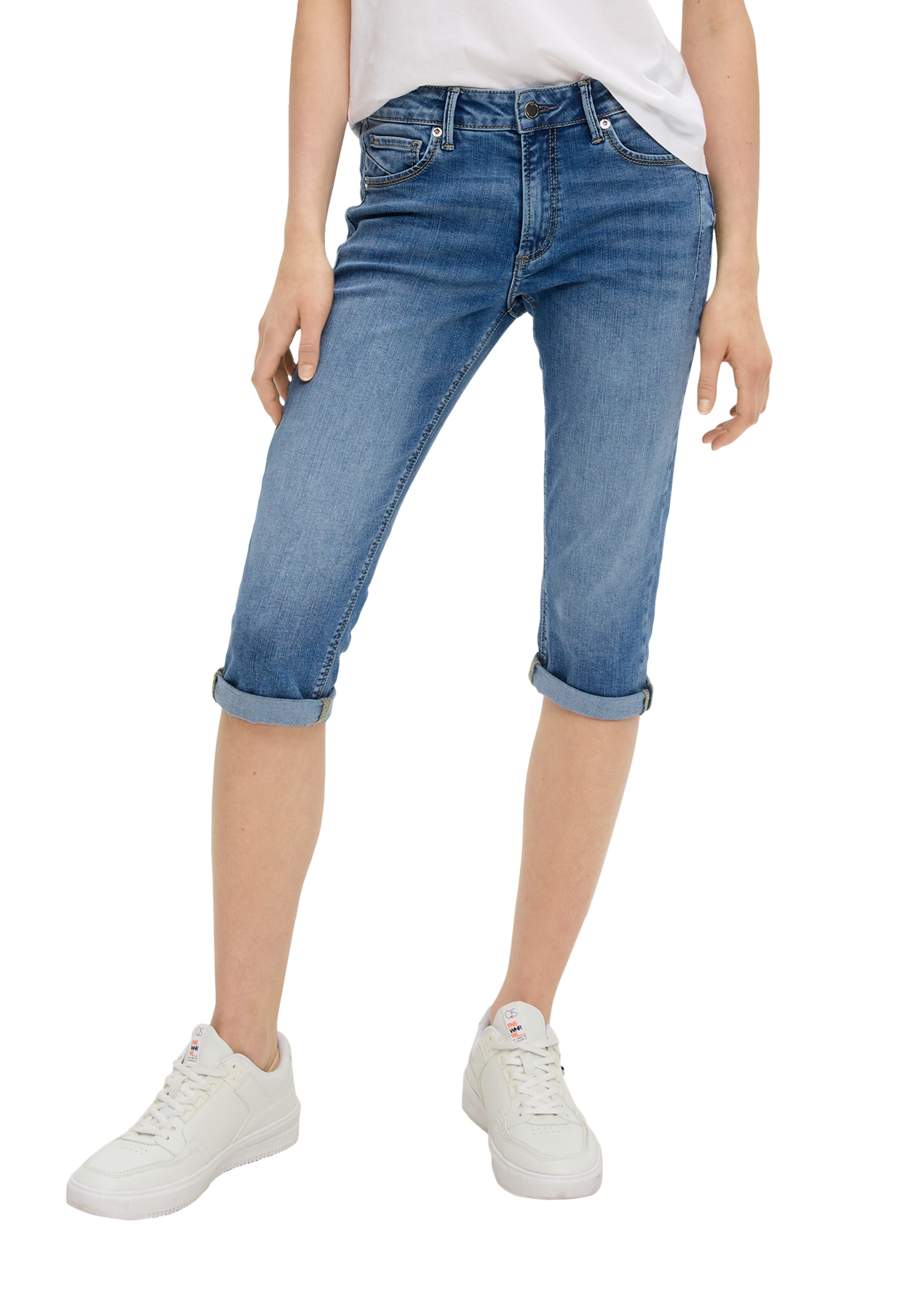QS Slimfit Jeans 'Catie' in Blau: Vorderseite