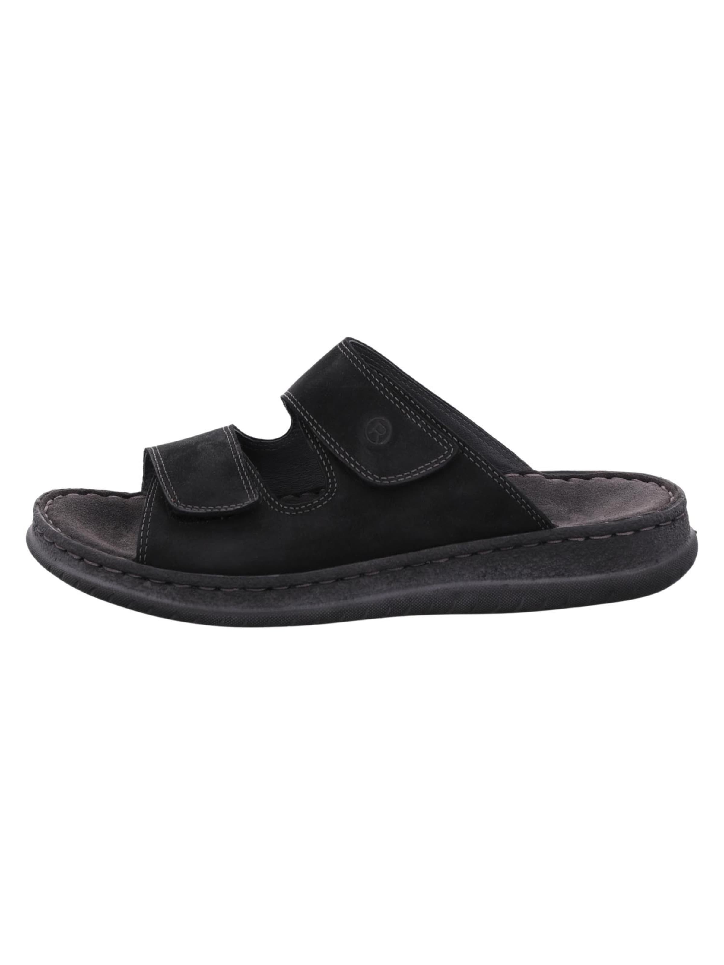 ROHDE Mules 'Alassio' in Black: front