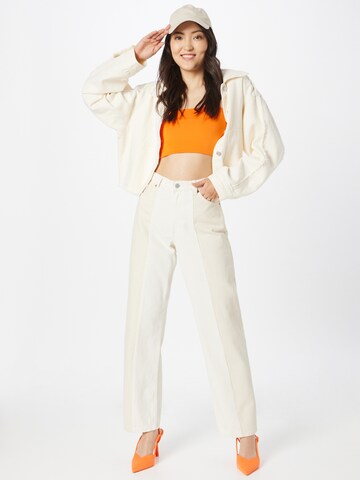 Monki Regular Jeans in White