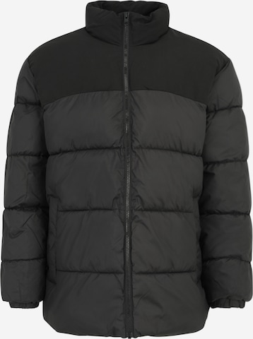 Jack & Jones Plus Between-Season Jacket 'JJMoon' in Black: front